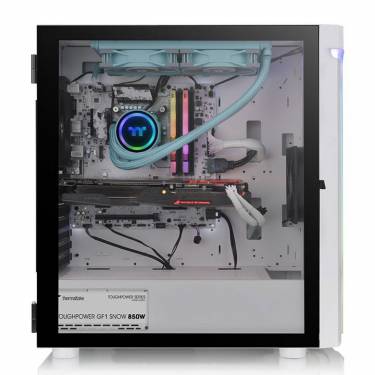 Thermaltake H590 TG Snow ARGB Tempered Glass White