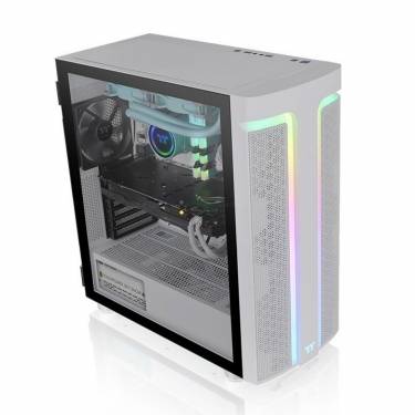 Thermaltake H590 TG Snow ARGB Tempered Glass White