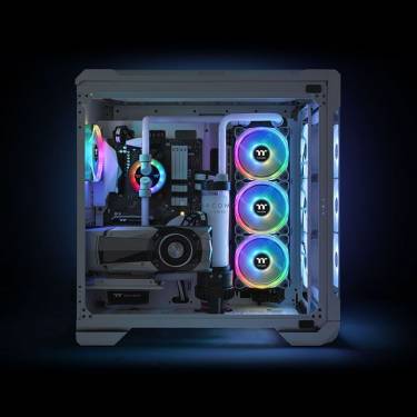 Thermaltake Riing Trio 12 RGB Radiator Fan White TT Premium Edition (3-Fan Pack)