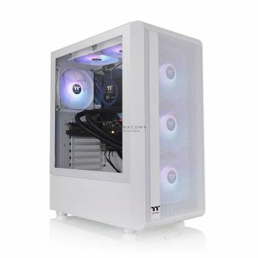 Thermaltake S200 TG ARGB Tempered Glass Snow White