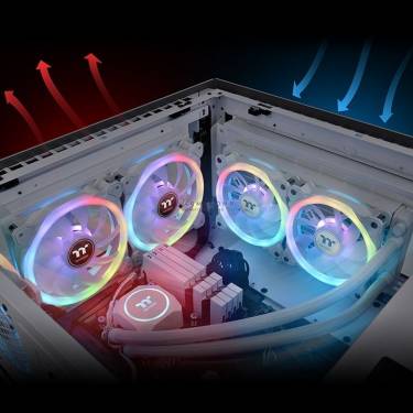 Thermaltake SWAFAN 12 RGB Radiator Fan White (3-Fan Pack)