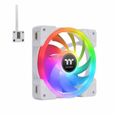 Thermaltake SWAFAN 14 RGB PC Cooling Fan White (3-Fan Pack)