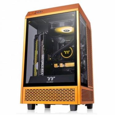 Thermaltake The Tower 100 Mini Tempered Glass Metalic Gold