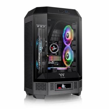 Thermaltake The Tower 300 Tempered Glass Black