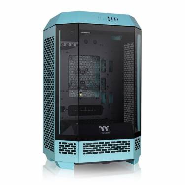 Thermaltake The Tower 300 Tempered Glass Turquoise Blue