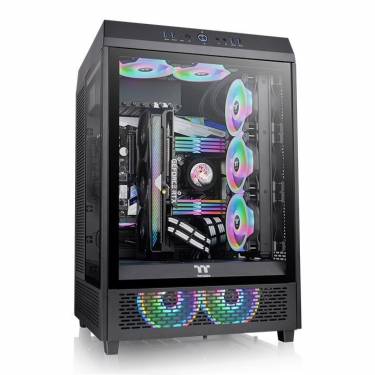 Thermaltake The Tower 500 Mid Tower Chassis Tempered Glass Black