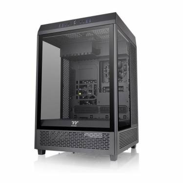 Thermaltake The Tower 500 Mid Tower Chassis Tempered Glass Black