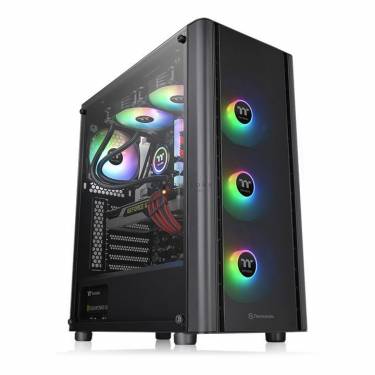 Thermaltake V250 TG ARGB Tempered Glass Black