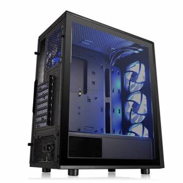 Thermaltake Versa J24 Tempered Glass RGB Edition Black