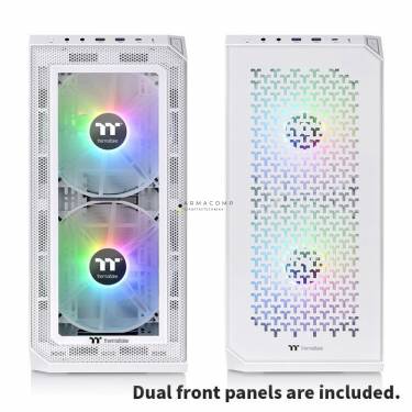 Thermaltake View 300 MX Snow Mid Tower Chassis ARGB Tempered Glass White