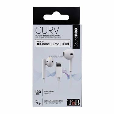 TnB Curv Lightning Headset White