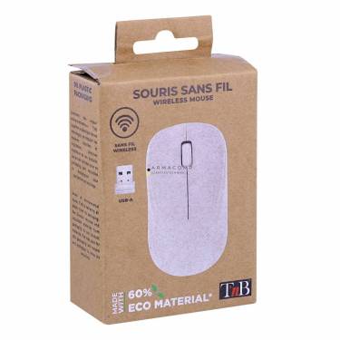 TnB ECO Bioplastic Wireless mouse White