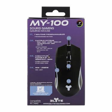 TnB Elyte MY-100 Gaming mouse Black