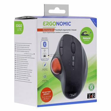 TnB Ergo Dual Connect with Trackball Black