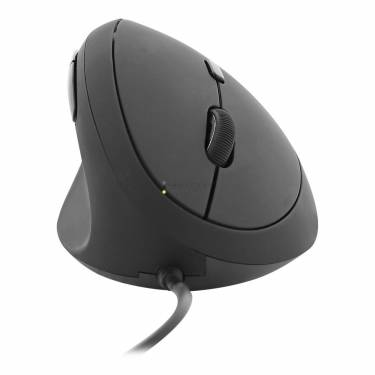 TnB Ergonomic Vertical Wired mouse for Left-Handed Black