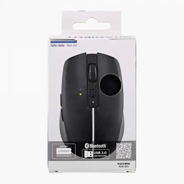 TnB Gradient Dual Connect Rechargeable Wireless mouse Black