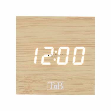 TnB Led Alarm Clock Wood