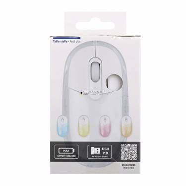 TnB Lumy Wireless luminous mouse White