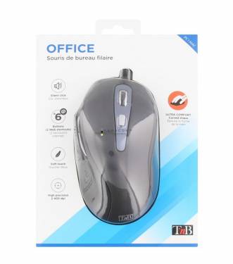 TnB Office Wired mouse Black