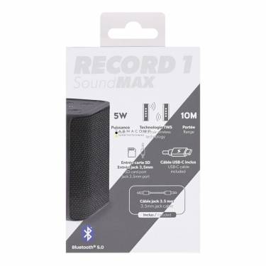 TnB Record V1 Bluetooth Speaker Black