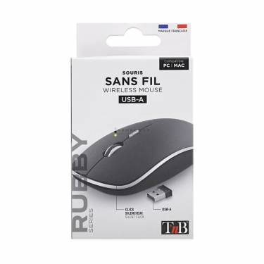 TnB Rubby wireless silent click mouse Black