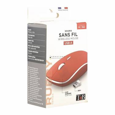 TnB Rubby Wireless silent click Mouse Red