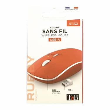 TnB Rubby Wireless silent click Mouse Red