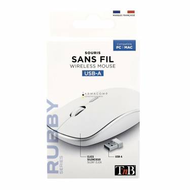 TnB Rubby Wireless silent click Mouse White