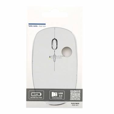 TnB Rubby Wireless silent click Mouse White