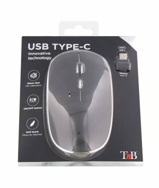 TnB Rubby Wireless USB-C mouse Black