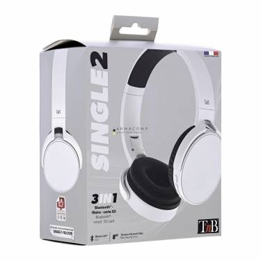 TnB Single 2 Bluetooth Headset Silver