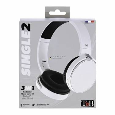 TnB Single 2 Bluetooth Headset Silver