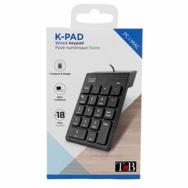 TnB USB Numeric Keypad Black