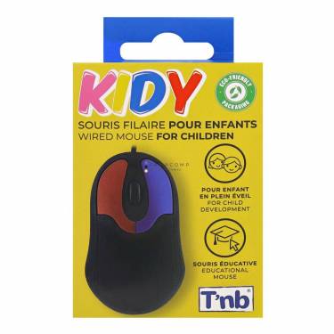 TnB Wired mouse for Kid Black