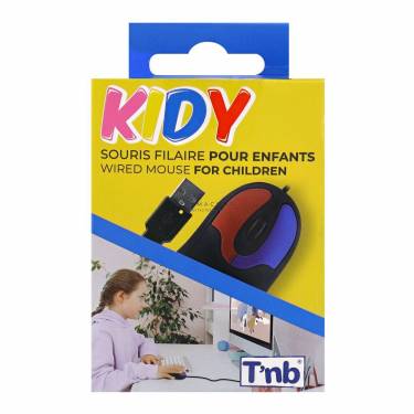 TnB Wired mouse for Kid Black