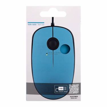 TnB Wired mouse USB-A & USB-C Sunset Blue