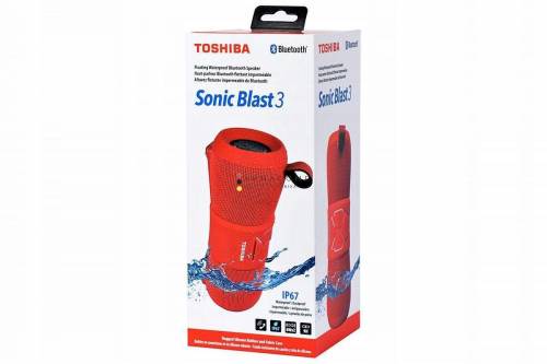 Toshiba Sonic Blast 3 TY-WSP200 Speaker Red