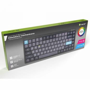 Tracer FINA 84 GameZone Red Switch Rainbow Mechanical Keyboard Blackcurrant US