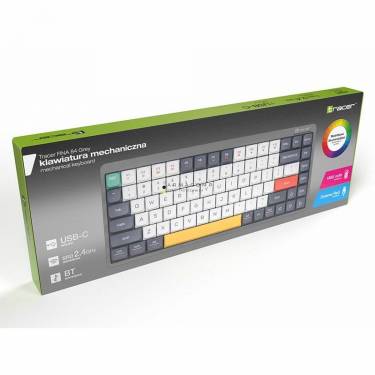 Tracer FINA 84 GameZone Red Switch Rainbow Mechanical Keyboard Grey US