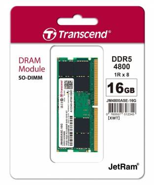 Transcend 16GB DDR5 4800MHz SODIMM