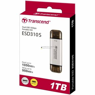 Transcend 1TB USB3.0/USB Type-C ESD310C Silver