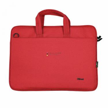 Trust Bologna Eco-friendly Slim Laptop Bag for 16" Red