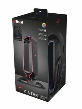 Trust GXT 265 Cintar RGB Headset Stand Black