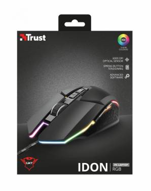 Trust GXT 950 Idon Illuminated Gaming mouse Black