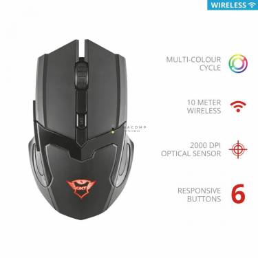 Trust GXT103 Gav Wireless Optical Gaming mouse Black