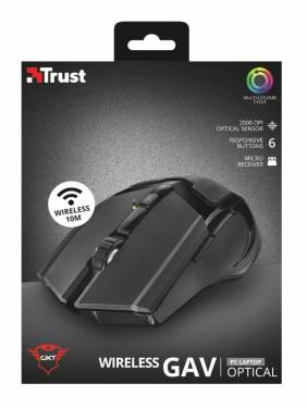 Trust GXT103 Gav Wireless Optical Gaming mouse Black