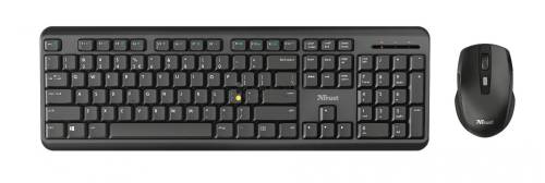 Trust Ody Wireless Silent Keyboard and Mouse Set Black HU