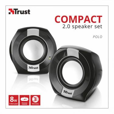 Trust Polo Compact 2.0 Speaker Set Black/Silver