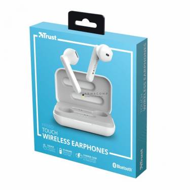 Trust Primo Touch Bluetooth Wireless Earphones White