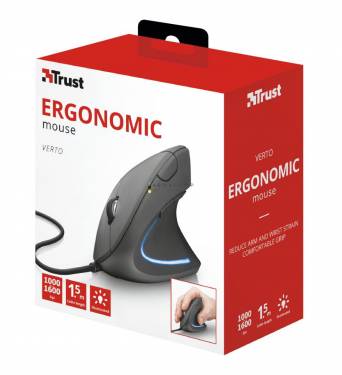 Trust Verto Ergonomic mouse Black